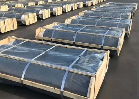 Ultra-High Power Carbon Graphite Electrodes SHP UHP For Foundry Arc Furnace Steel Metal Casting