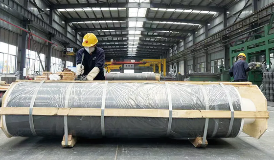 Steel Casting UHP Extruded Carbon Graphite Electrode with Nipples