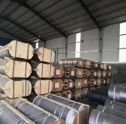 Graphite Electrode UHP HP RP 300mm 400mm 450mm 500mm with Nipple for Steel Melting Eaf